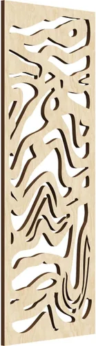 Miniatura 12 de 9 3/8"W x 24 3/8"H x 1/4"T Northfield Decorativos Paneles de Pared de Madera Calado, Abedul