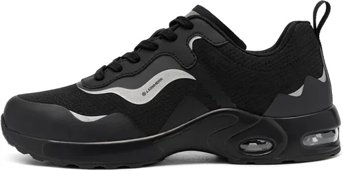 Miniatura 3 de LARNMERN Steel Toe Shoes for Men Air Cushion Safety Shoes Lightweight Industrial Construction Zapatos con Punta de Acero para Hombre