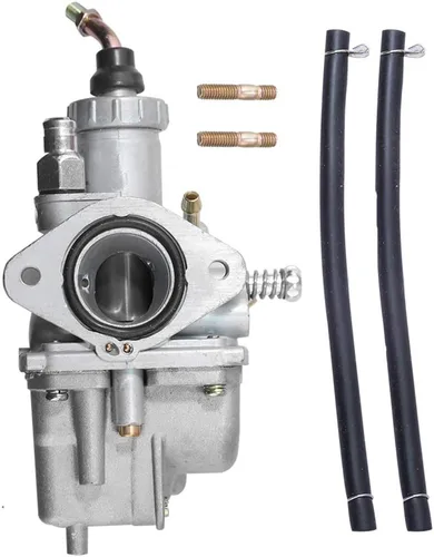 Saihisday Carburador YFM125 125 con pernos de línea de combustible de repuesto para Yamaha Breeze Grizzly Grizzly 125 YFM125 Moto 4 YFM225