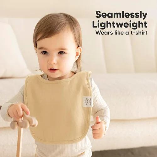 Miniatura 5 de Paquete de 8 baberos para bebés niños y niñas - Baberos tipo pullover para babear y dentición para bebés niñas y niños pequeños, recién nacidos