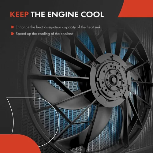 Miniatura 5 de Ensamble de ventilador de enfriamiento de radiador de motor A-Premium compatible con modelos BMW - 325i 2006, 325xi 2006, 328i 2007-2013, 328i