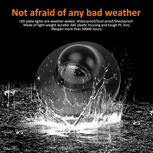 Miniatura 8 de Bestview Luces de matrícula, bombillas de lámpara LED para etiqueta de parachoques trasero con conjunto de cubierta de carcasa de enchufe