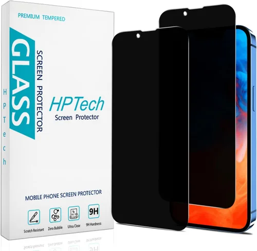Paquete de 2 protectores de pantalla de privacidad diseñados para iPhone 13 Mini de 5.4 pulgadas, vidrio templado antiespía, antiarañazos, sin