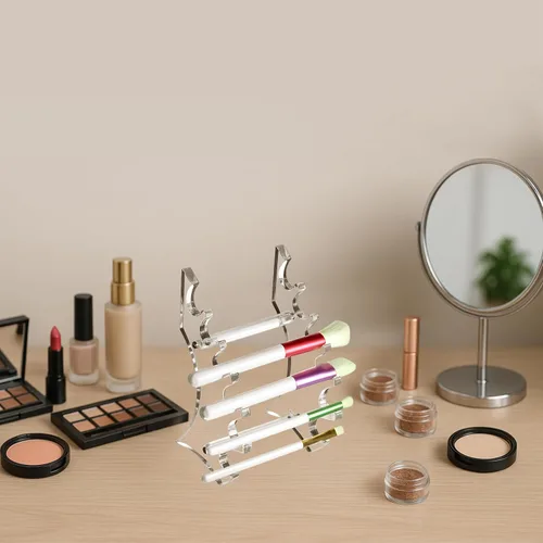 Miniatura 4 de AMT - Soporte acrílico para bolígrafo, pantalla de maquillaje transparente, grueso y resistente, soporte organizador para brochas de maquillaje