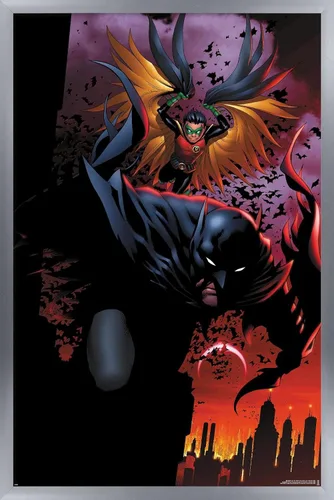 Miniatura 8 de DC Comics Batman - Póster de pared de ataque de Batman y Robin, 22.4 pulgadas de largo x 14.7 pulgadas de ancho, versión premium sin marco