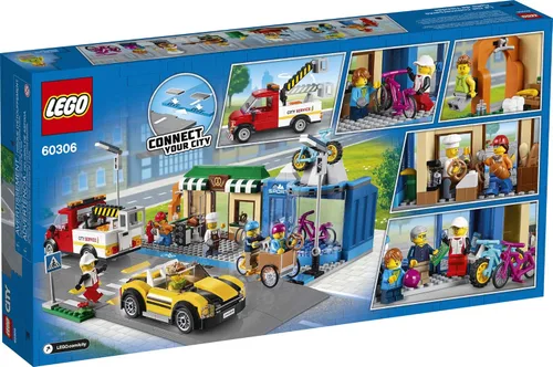Miniatura 5 de LEGO City Shopping Street 60306 Kit de construcción; juguete de construcción genial para niños, nuevo 2021 (533 piezas)