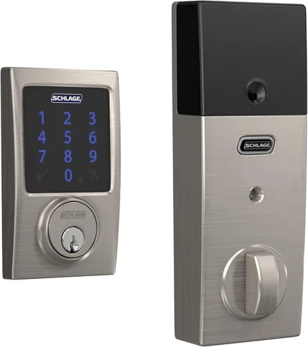 Miniatura 13 de Schlage Connect BE469ZP CEN 716 - Cerradura de seguridad inteligente con alarma incorporada, moldura Century en bronce envejecido