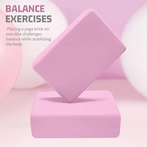 Miniatura 6 de Yoga Blocks 4 Pack - Premium 3x6x9 IN EVA Foam Bricks for Pilates Workout, Stretching, Meditation Non-slip and Lightweight Yoga Bricks for
