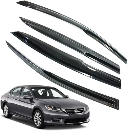 Miniatura 45 de Protectores de lluvia para Mazda 3 Hatchback 2010-2013, deflectores de ventana lateral con cinta adhesiva para Mazda 3 Hatchback, viseras de ventana
