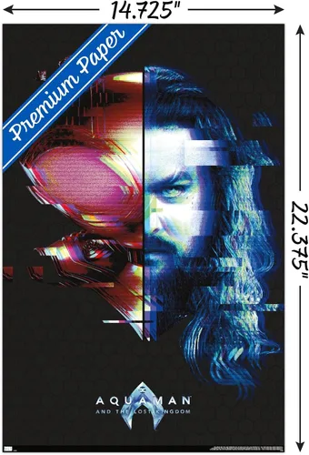 Miniatura 3 de Trends International DC Comics Movie Aquaman y el Reino Perdido - Póster de pared Faceoff, 22.4 pulgadas de largo x 14.7 W, versión premium sin marco
