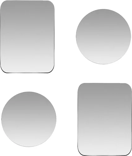 Miniatura 12 de Juego de 16 placas de metal de repuesto para soportes magnéticos de teléfono de coche, pared, soportes de ventilación de aire, estuches, imanes. Kit