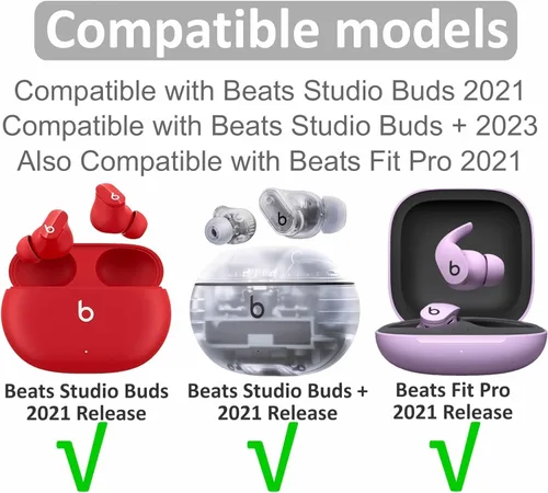 Miniatura 2 de Espuma de memoria de repuesto de tamaño pequeño compatible con Beats Fit Pro/Studio Buds + puntas para oídos, cancelación de ruido, se ajusta