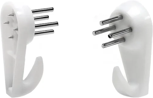 Miniatura 3 de MroMax Percha de pared dura para herrajes, sujetadores y ganchos, montaje en pared, gancho sin marcas, ganchos para marcos de fotos, 100