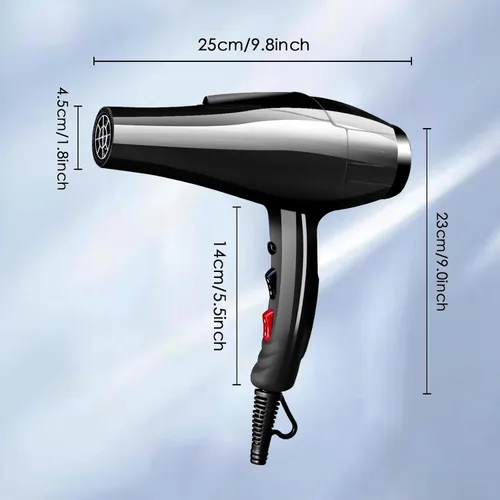 Miniatura 5 de Secador de pelo profesional de 3500 W para salón de belleza Powerful Negative Ions Hair Dryer Fast Drying 2 Speed 3 Heat Long Cord Design Equipped