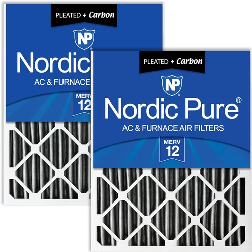 Miniatura 46 de Nordic Pure 12 x 24 x 4 (tamaño real: 11 1/2 x 23 3/8 x 3 5/8) de carbono puro plisado para reducción de olores Merv 8, filtro para horno, 1 paquete