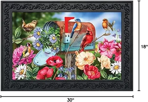 Miniatura 2 de Briarwood Lane Felpudo con resorte para pájaros y buzón Aves y buzón