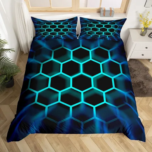 Miniatura 10 de Erosebridal Juego de funda de edredón para niños, niñas, niños y adolescentes, juego de ropa de cama de videojuegos, tamaño individual, funda