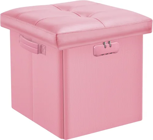 Miniatura 25 de DocSafe Banco otomano de almacenamiento con cerradura, banco plegable ignífugo de 30 pulgadas, reposapiés taburete, baúl de almacenamiento seguro