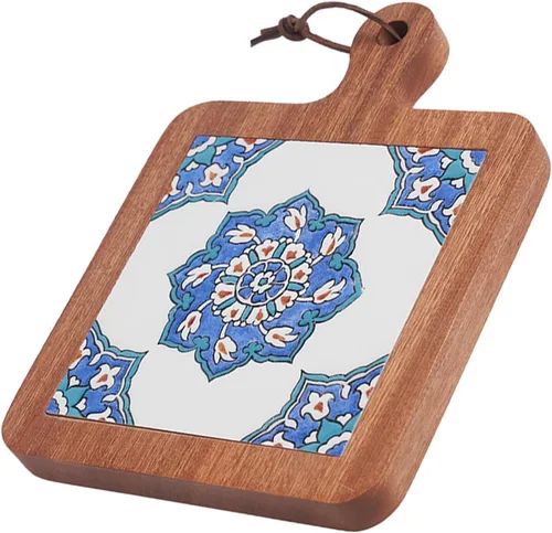 Miniatura 10 de Tapete para ollas de madera natural, antiquemaduras, posavasos para ollas de té caliente y sartenes, accesorios de encimera de cocina (C)