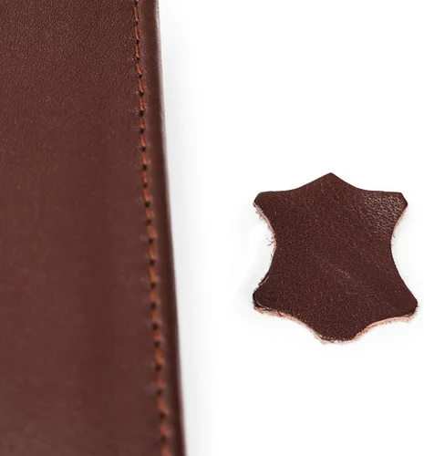 Miniatura 6 de Cartera de piel de vacuno con bloqueo RFID con capa interior de piel de vaca de primera calidad con doble apertura y soporte para ventana