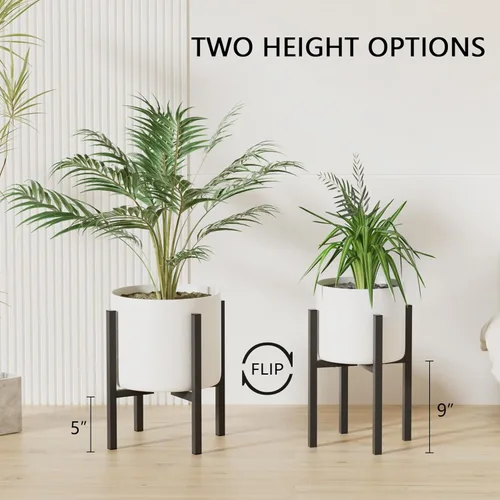 Miniatura 2 de Linpla Soporte de Metal Ajustable para Plantas de Interior y Exterior - Se Adapta a Macetas de 8 a 12 Pulgadas - Soporte para Macetas Moderno