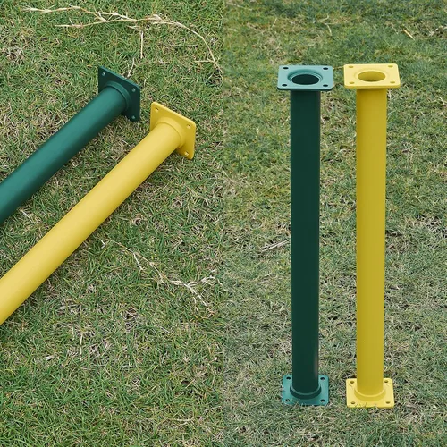 Miniatura 8 de Juego de 6 barras de mono para patio trasero, peldaños de escalera de acero para exteriores, asas de escalada de seguridad, 16.5 pulgadas