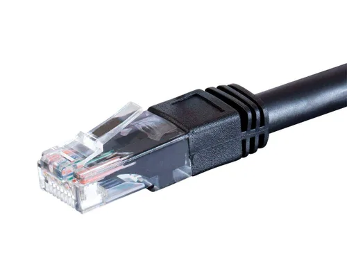 Miniatura 3 de Monoprice Cable de conexión Ethernet Cat6, sin enganches, clasificación para exteriores, trenzado, 550 MHz, UTP, 24 AWG, 3 pies, negro - Serie