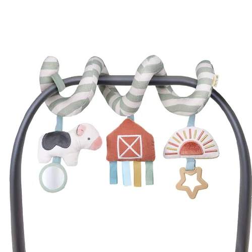 Miniatura 2 de Itzy Ritzy Juguete de actividad en espiral para asiento de automóvil y cochecito, juguetes para cochecito y asiento de automóvil, juguete sensorial