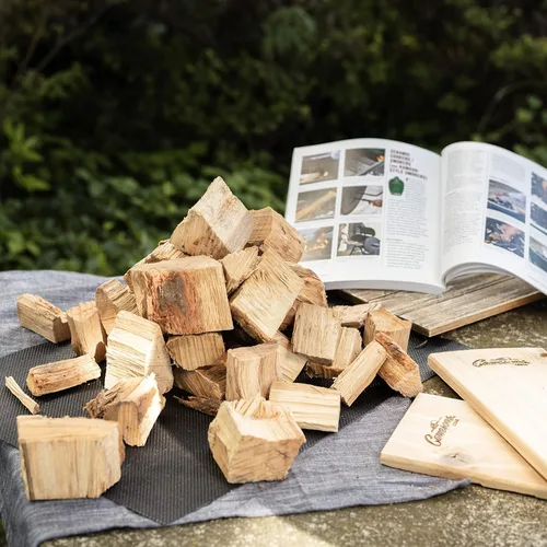 Miniatura 8 de Camerons Trozos de madera de roble 100% natural para ahumar carne - Caja de 840 pulgadas cúbicas, aproximadamente 10 libras - Astillas de madera BBQ