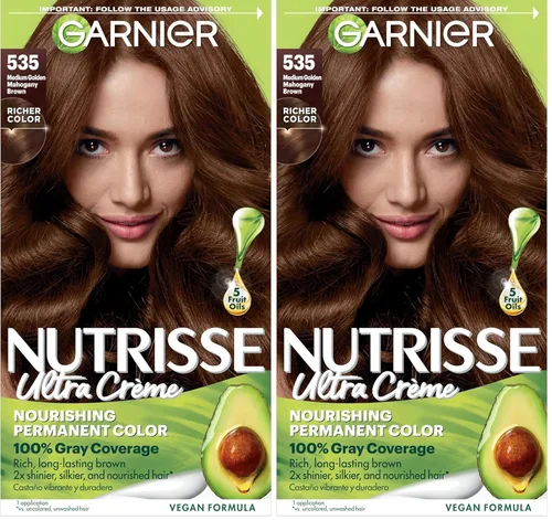 Miniatura 32 de Garnier Nutrisse - Tinte en crema nutritiva para el cabello, 30 marrón oscuro (Sweet Cola), tinte permanente para el cabello, 2