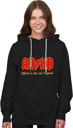 Miniatura 34 de Go All Out Sudadera con capucha para hombre y mujer con texto en inglés "Highway To Hey Look A Squirrel