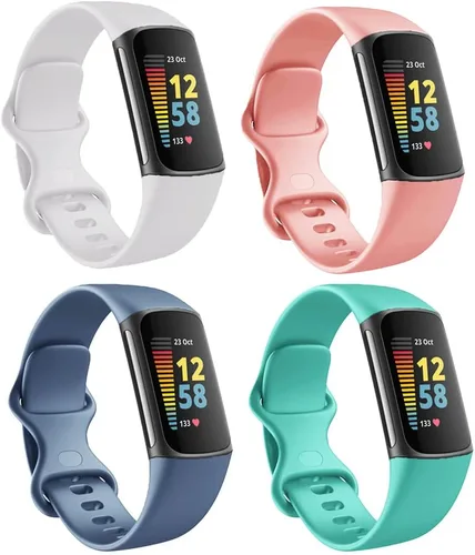 Miniatura 15 de Bandas de repuesto compatibles con Fitbit Charge 5/Fitbit Charge 6 bandas para mujeres y hombres, pulseras deportivas de silicona para mujeres