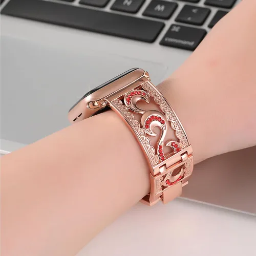 Miniatura 3 de Dressy Jewelry - Pulsera compatible con Apple Watch Band de 1.49, 1.57, 1.61, 1.65, 1.73 y 1.77 pulgadas, iWatch Series 9, 8, 7, 6, Ultra SE