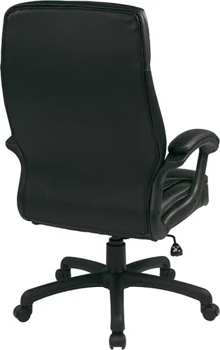 Miniatura 4 de Office Star EC Series - Silla de oficina ajustable de cuero regenerado ejecutivo con respaldo alto y asiento de contorno acolchado grueso y control