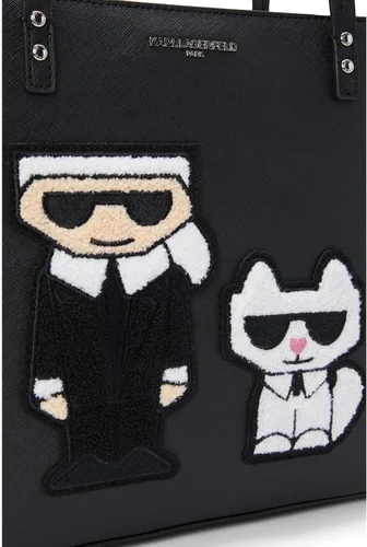 Miniatura 4 de Karl Lagerfeld Paris Adele Tote BlackBlack Sherpa Talla única NegroNegro Sherpa talla única