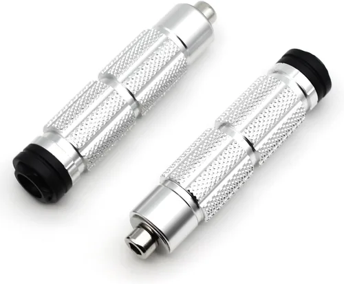 Miniatura 13 de M8 Estriberas Plegables para Motocicleta Estriberas Delanteras Coche Eléctrico Antideslizantes Reposapiés Traseros Bicicleta 90 Grados Fijo Plegable