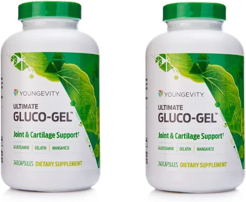 Miniatura 9 de Youngevity Ultimate Gluco-Gel - para huesos, tendones, huesos y cartílagos Contiene glucosamina, gelatina y manganeso 2 botellas