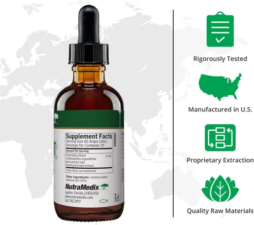 Miniatura 2 de Nutramedix Nutra BRT - Suplemento herbario líquido para la salud intestinal y el apoyo inmunológico - Corteza de cumanda y hoja de houttuynia