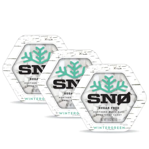 Miniatura 15 de SNØ - Chips de caramelo de xilitol de menta piperita Apoyo para la salud oral Xilitol de abedul puro Sin azúcar, bajo en carbohidratos, apto