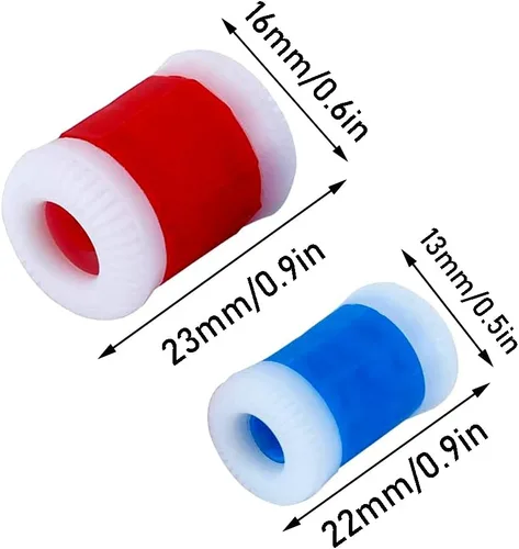 Miniatura 2 de Booge 10 unidades de 2 tamaños de punto de plástico para contador de punto de ganchillo para registrar el número de filas de tejido, 5 grandes y 5