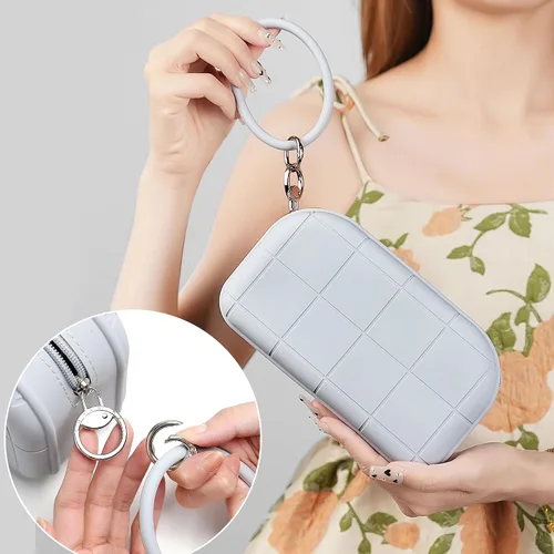 Miniatura 6 de Bolsa de maquillaje de silicona, bolsa de cosméticos de viaje, bolsa de maquillaje, lindo organizador de maquillaje, bolsa versátil con cremallera