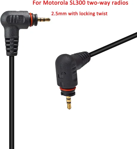 Miniatura 2 de HYS Auricular de vigilancia de 1 alambre/auricular de tubo de bobina acústica transparente Kit de audio para Motorola SL300 SL7550 SL7580 SL7590