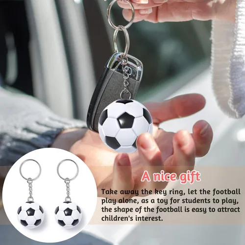 Miniatura 6 de 10 llaveros de pelota de fútbol, mini llavero de fútbol, llavero de pelota deportiva para recuerdos de fiesta, recuerdo de equipo, recompensas