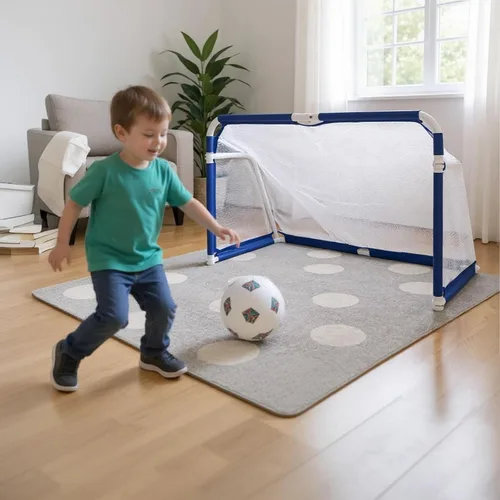 Miniatura 2 de Portería de fútbol plegable para jóvenes y niños, red de fútbol plegable portátil, portería de fútbol para el hogar, al aire libre