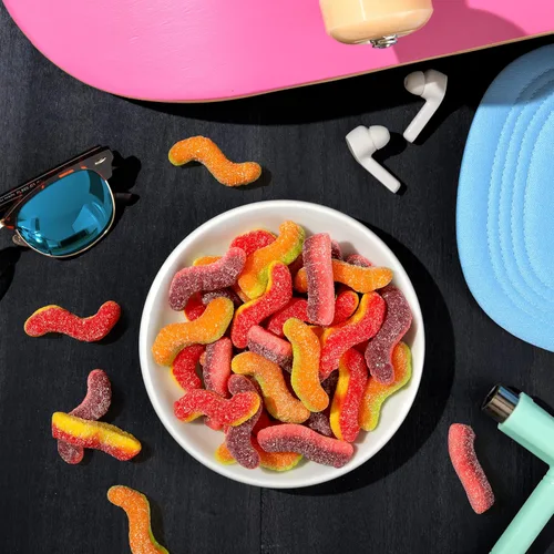 Miniatura 6 de Trolli Sour Brite Duo Crawlers Candy, bolsa de 6.3 onzas