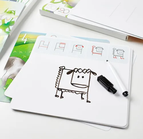 Miniatura 7 de MD CREATIVE Actividad de aprendizaje: juego educativo de dibujo con números, perfecto para niños, preescolares que aman los juguetes, actividades