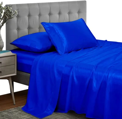 Miniatura 19 de Versatile Bedding Juego de ropa de cama de 3 piezas, tela de satén sedosa ultra suave, el mejor juego de 3 piezas de calidad premium, fácil cuidado