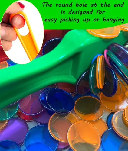 Miniatura 5 de Varitas magnéticas de bingo de 7.5 pulgadas, imanes de refrigerador azules y rojos, herramienta de recolección para clips de papel, clavos, Varitas