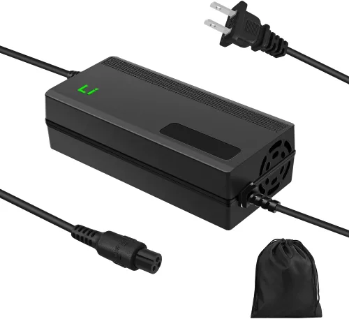 Miniatura 9 de Cargador de batería rápido de 42 V 3 A para batería de litio de 36 V, 7 tipos de enchufes para elegir, sin necesidad de adaptador, más seguro.