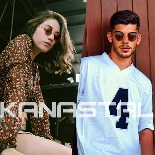 Miniatura 87 de KANASTAL Gafas de sol redondas polarizadas para mujeres y hombres, estilo hippie con protección UV400